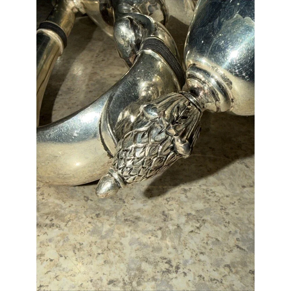 gorham 2 1/2 pint silverplate teapot yc472